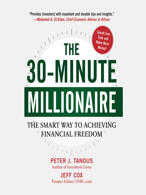 Title details for The 30-Minute Millionaire by Peter J. Tanous - Wait list